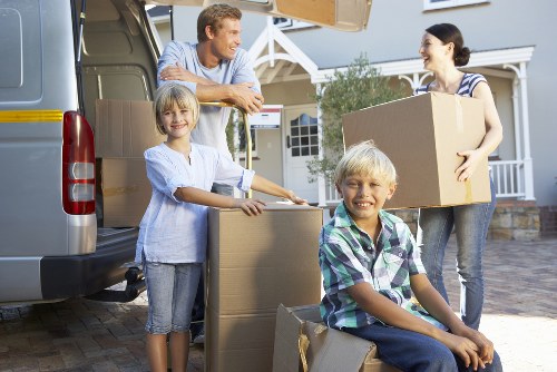 Mayfair removalists packing items for a move
